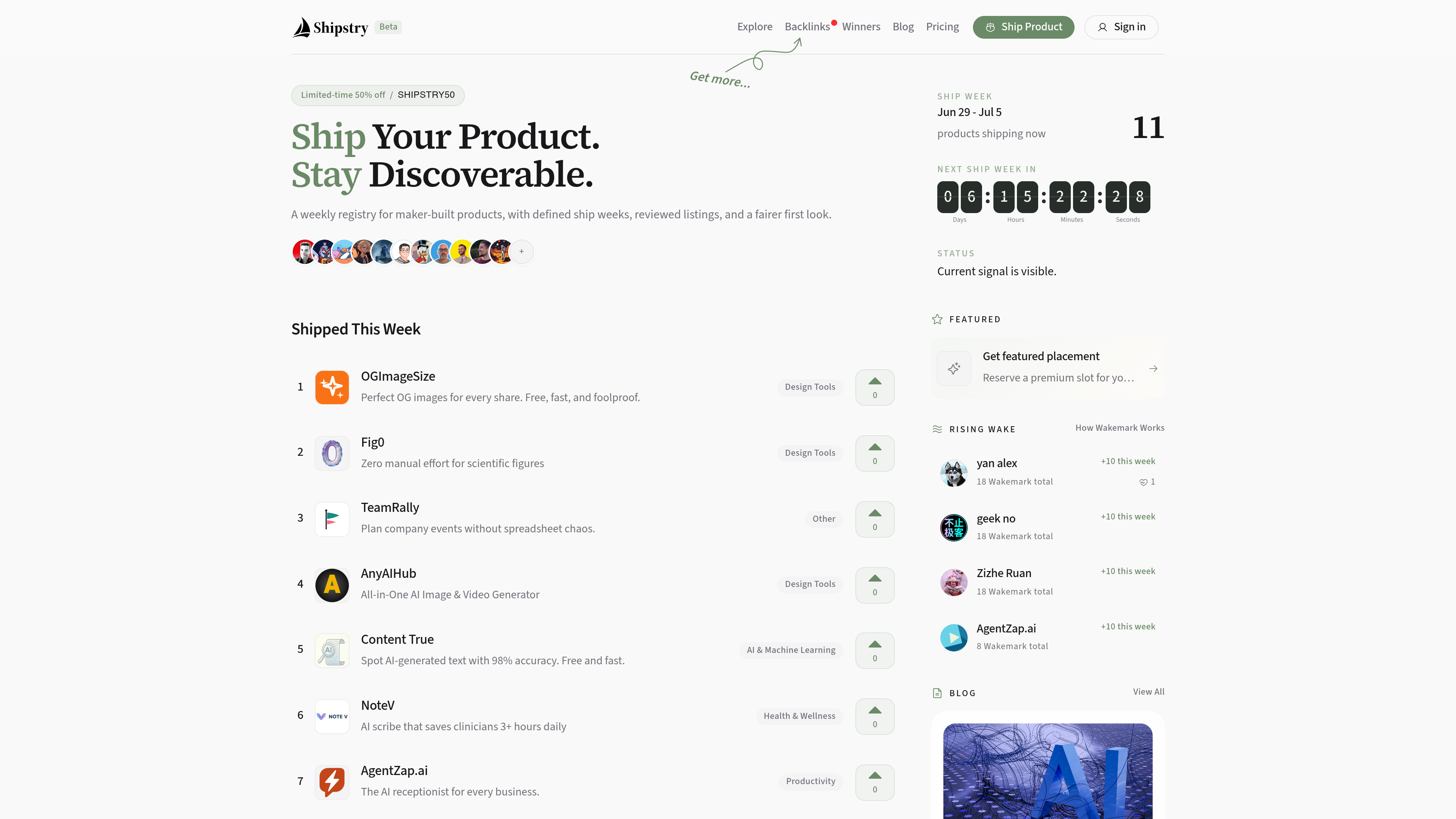 Shipstry website preview